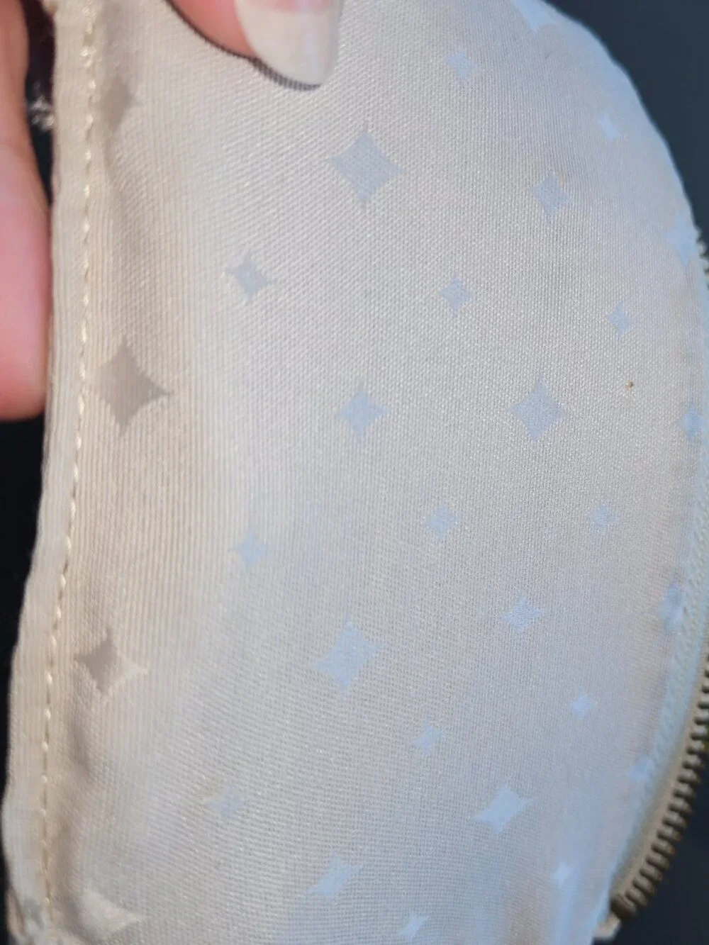 Fossil Pebbled Leather Mini Wallet Coin Purse Gold Tone Hardware